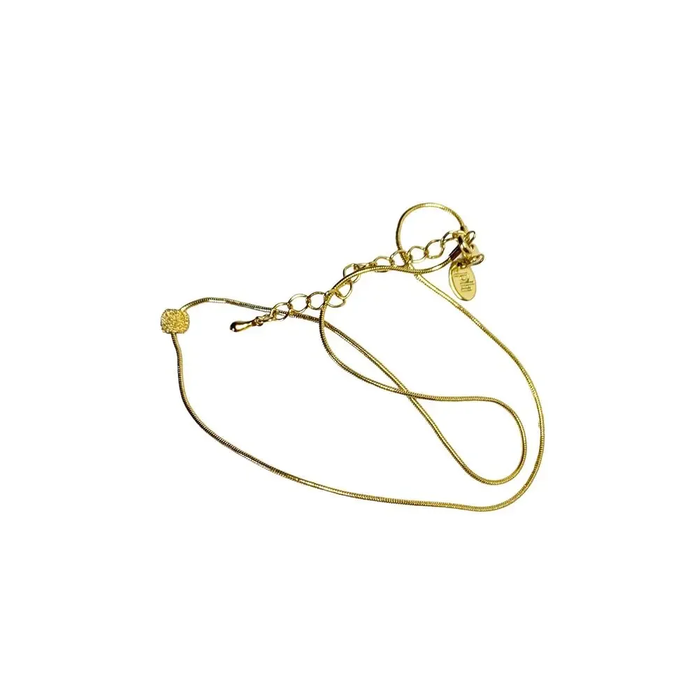 Vintage PH Gold Tone Bead Choker Necklace